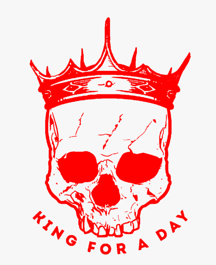 #aesthetic #text #quote #red #skull #skeleton #crown, HD Png Download, Free Download