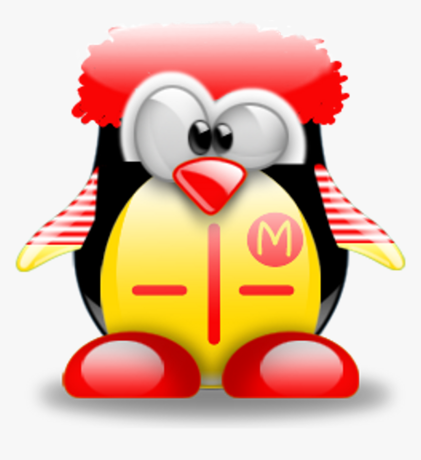 Tux Penguin Ronald Mcdonald Freetoedit - Frozen Penguin Cartoon, HD Png Download, Free Download