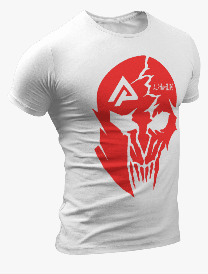 T Shirt Alpha Elite Red Skull - T Shirt Invisible Maneken, HD Png Download, Free Download