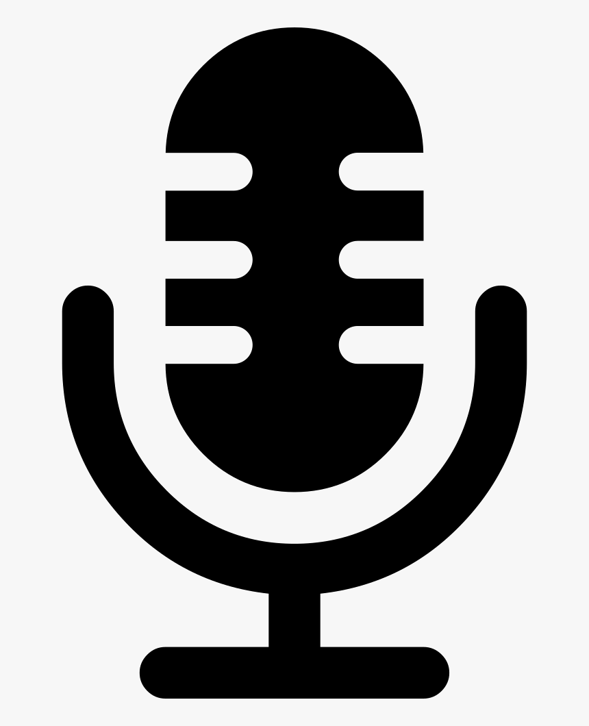 Microphone Voice Interface Symbol - Microphone Symbol Png, Transparent Png, Free Download