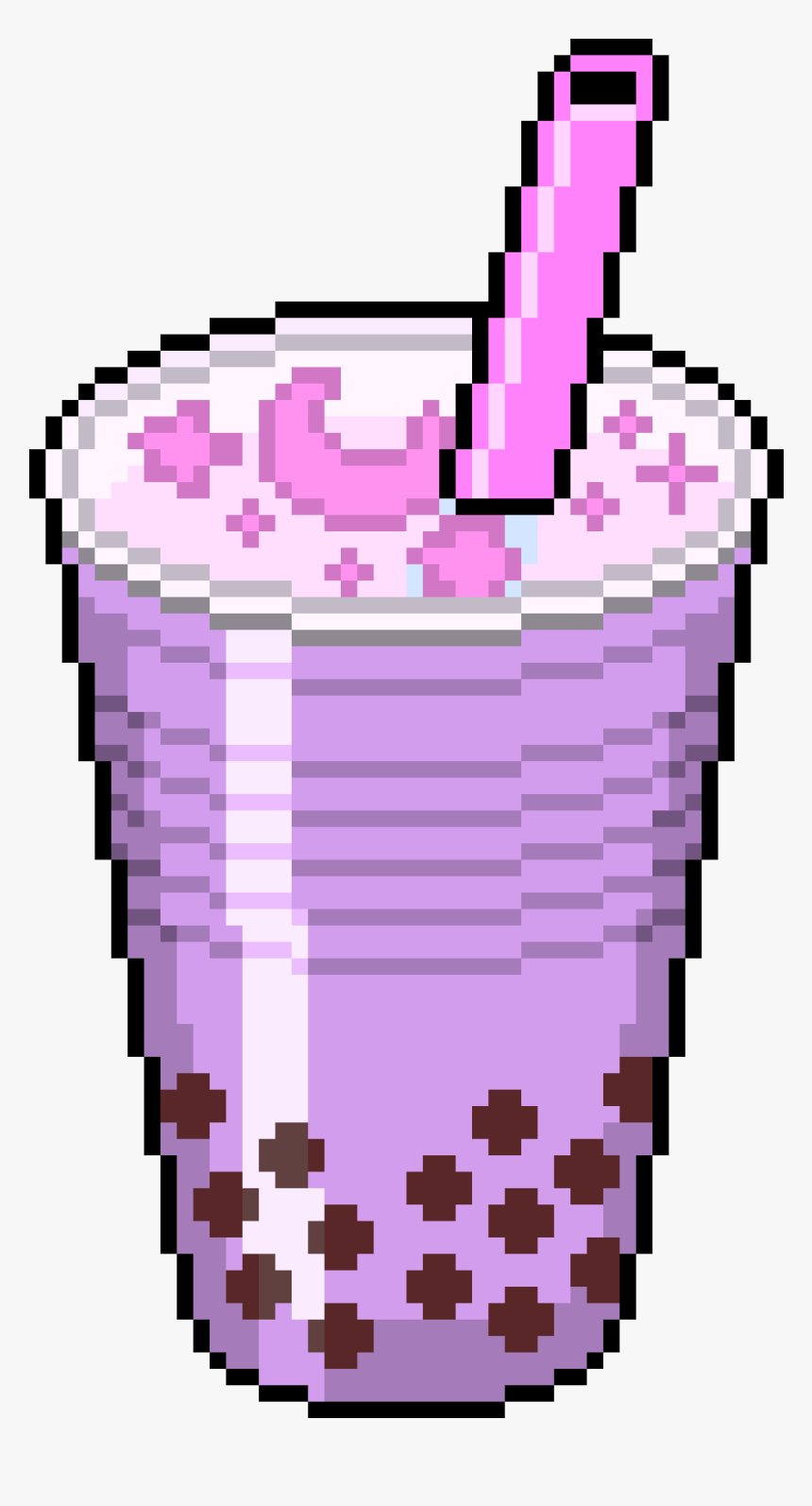 Bubble Tea Pixel Art, HD Png Download, Free Download