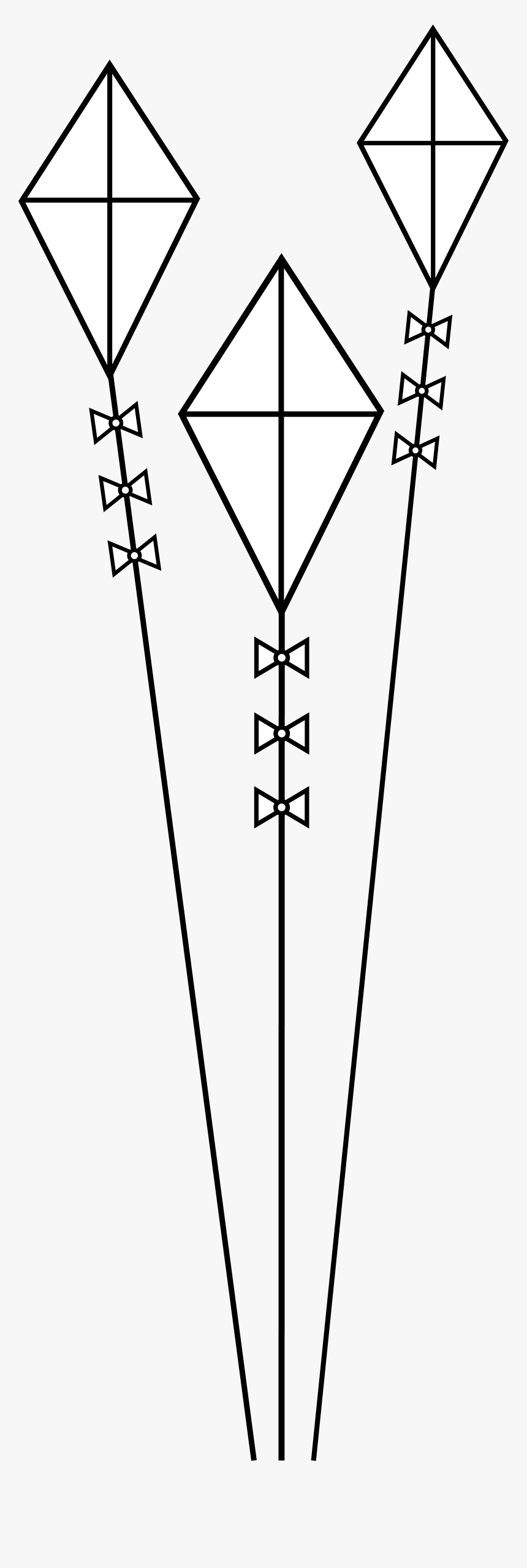 Outline Picture Of Kites, HD Png Download, Free Download