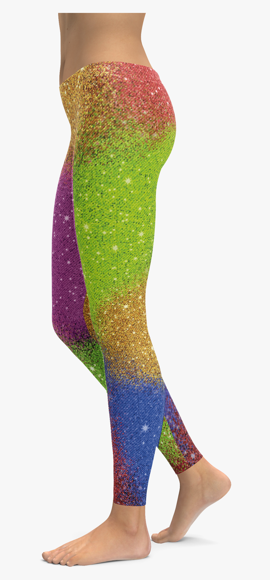 Glitter Effect Leggings - Leggings, HD Png Download, Free Download