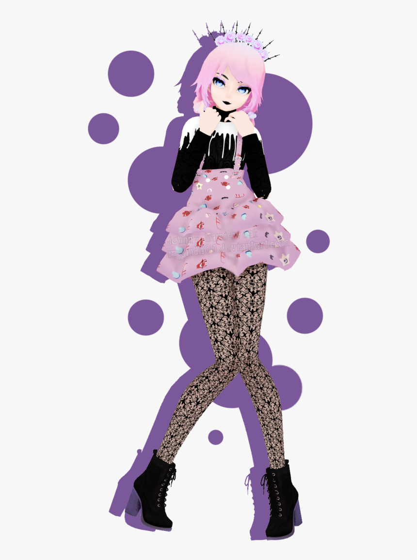 Pastel Goth Wannabe Mpanda Pinterest Pastel Goth Png - Mmd Pastel Goth, Transparent Png, Free Download