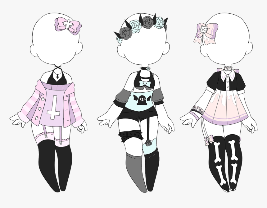 Pastel Goth Outfits, HD Png Download, Free Download