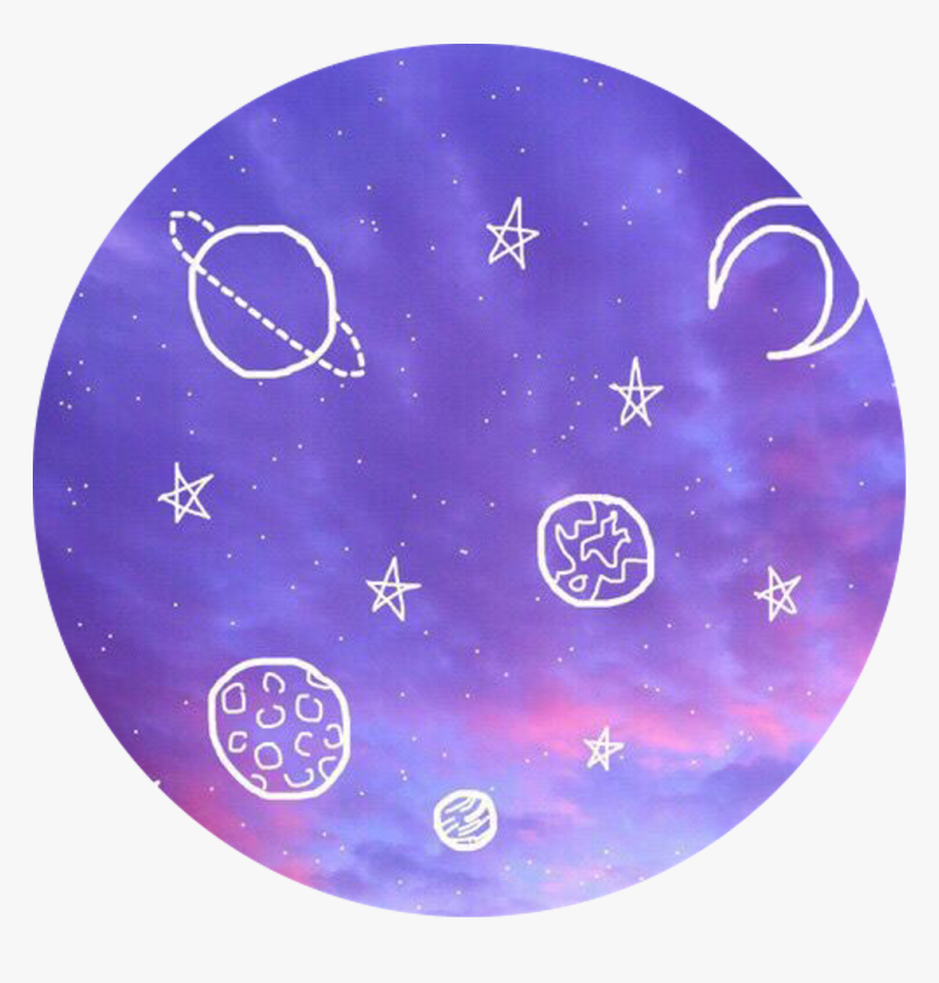 Purple, Aesthetic, And Stars Image - Aesthetic Blue And Purple Background, HD Png Download, Free Download