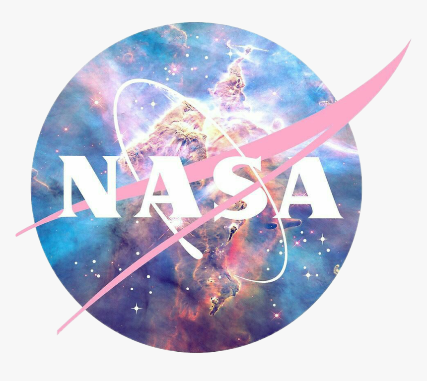 Nasa Space Tumblr Grunge Galaxy Stars Nasalogo Nebulosa - Nasa Logo Galaxy, HD Png Download, Free Download