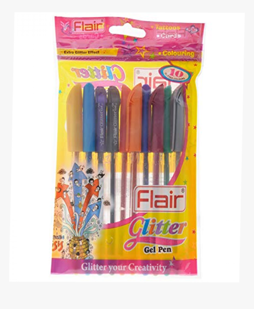 Flair Glitter - Many Colors In Glitter Pens, HD Png Download, Free Download