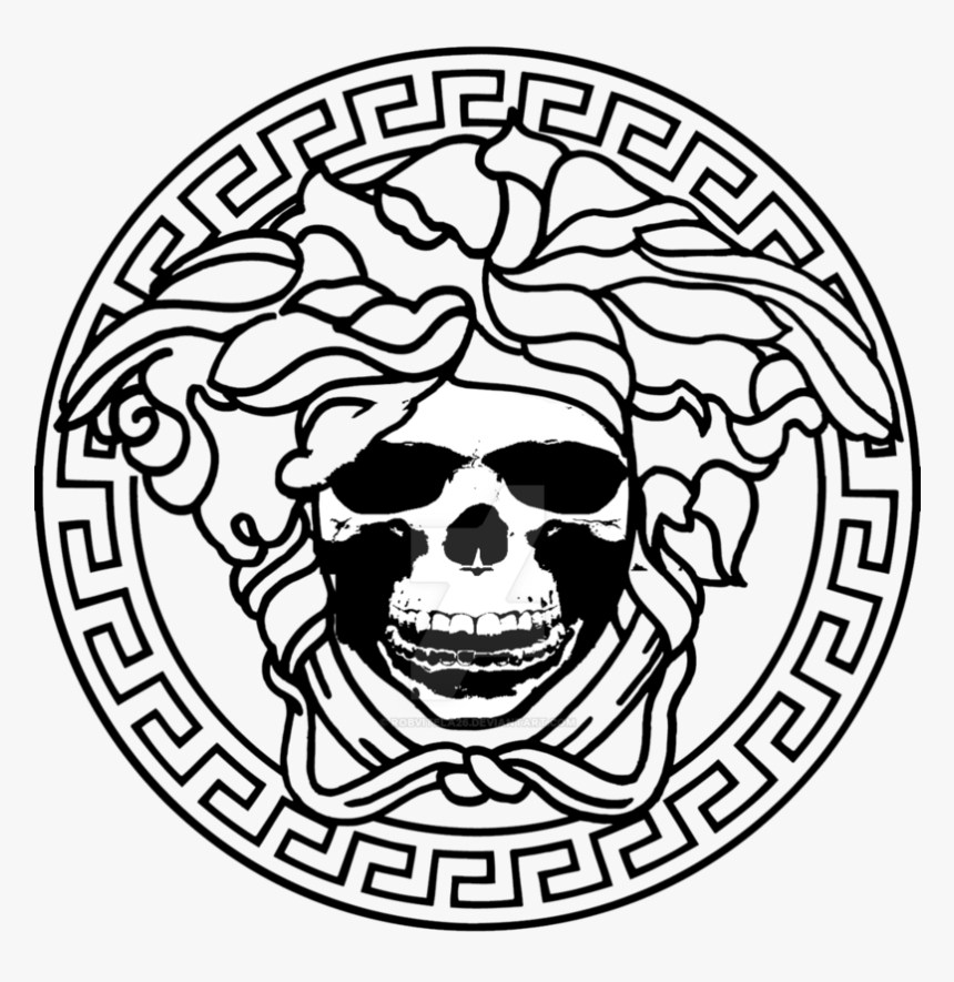 #versace #skull #goldteeth - Versace Logo Transparent, HD Png Download, Free Download