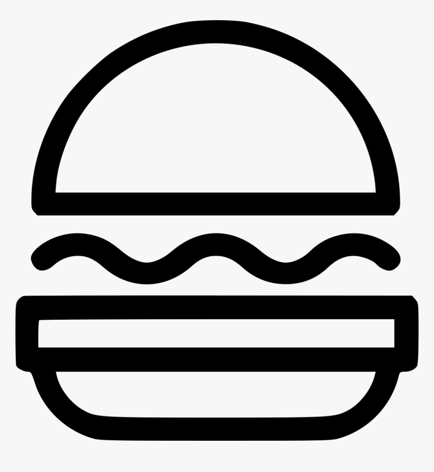 Transparent Png Burger - Burger Outline Logo Png, Png Download, Free Download