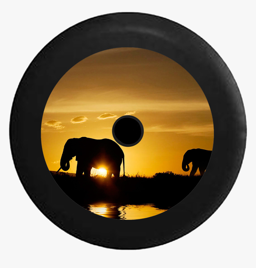 Jeep Wrangler Jl Backup Camera Silhouette Elephants, HD Png Download, Free Download