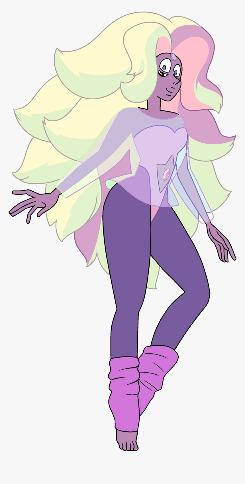 Steven Universe Pearl Png -steven Universe Gems, Hd - Steven Universe Picture Of Rainbow Quartz, Transparent Png, Free Download