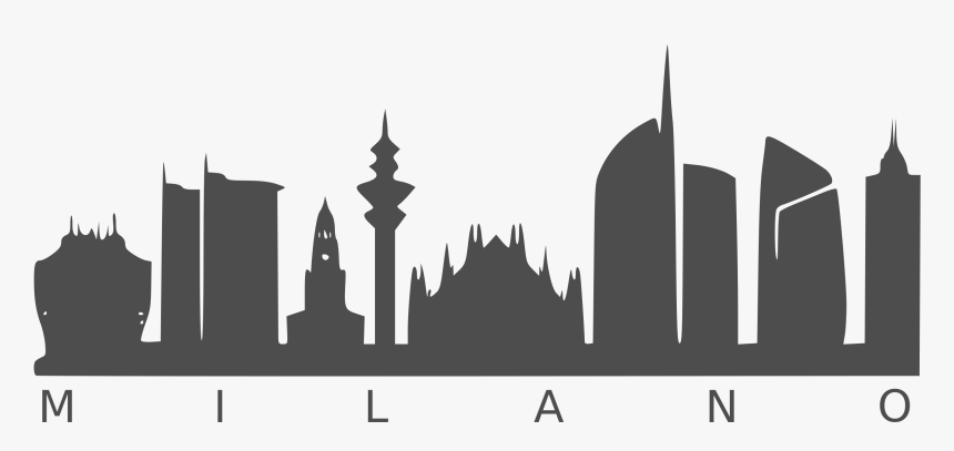 Clip Art La Vector Black - Milan Skyline Silhouette Png, Transparent Png, Free Download