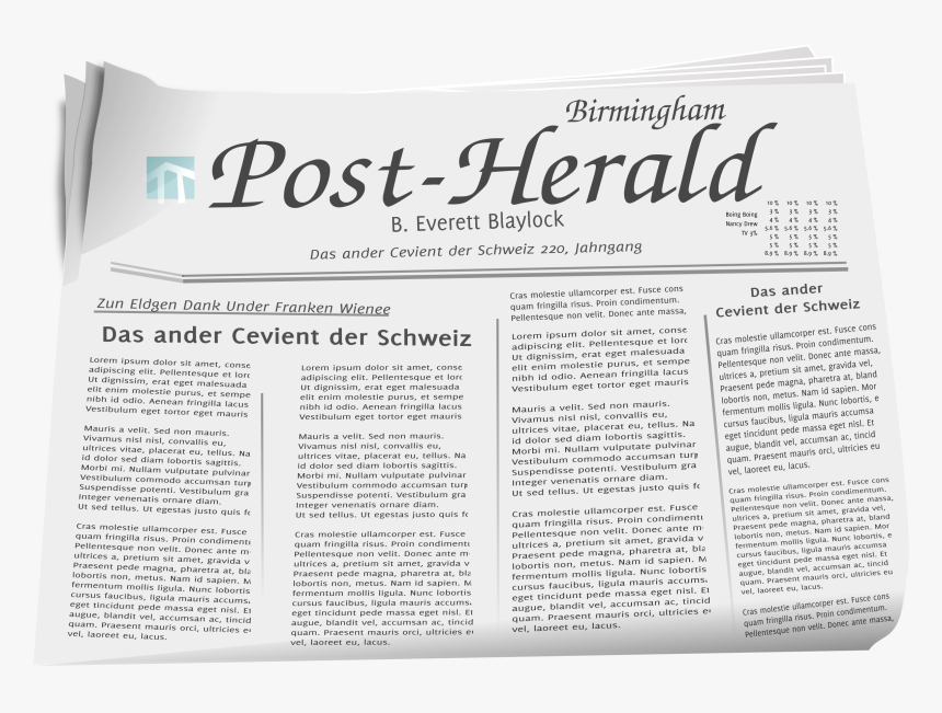 News Paper Clip Arts - Essay On Newspaper In English For Class 7, HD Png Download, Free Download