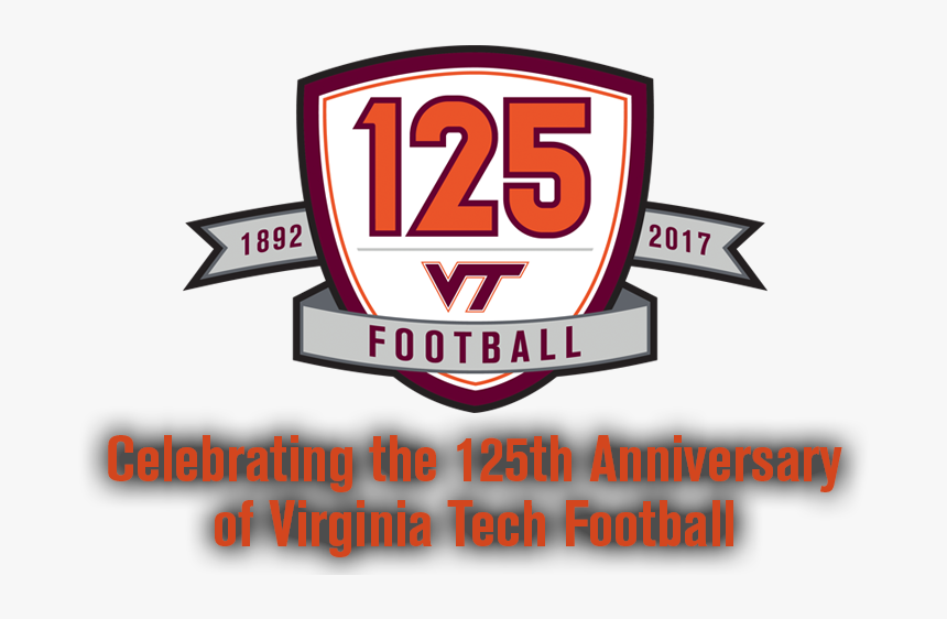 Virginia Tech 125 Years Football, HD Png Download, Free Download