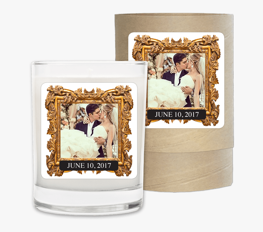 Wedding Date Gold Photo Frame - Picture Frame, HD Png Download, Free Download