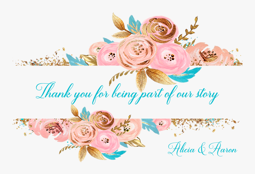 Blush Gold Frame - Rose Gold Flower Png, Transparent Png, Free Download