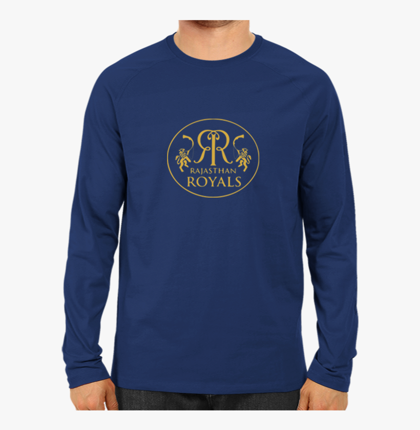 Ipl 07 Rajasthan Royals Full Sleeve Navy Blue - Rajasthan Royals, HD Png Download, Free Download