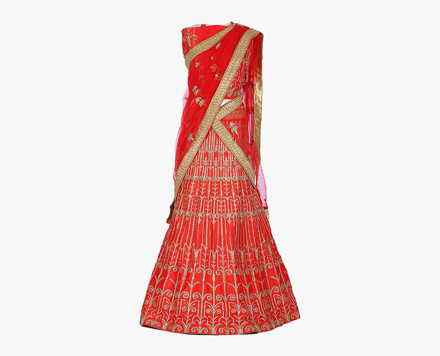 Red Bridal Lehenga Png Photo - Ethnic Wear Mannequin Png, Transparent Png, Free Download