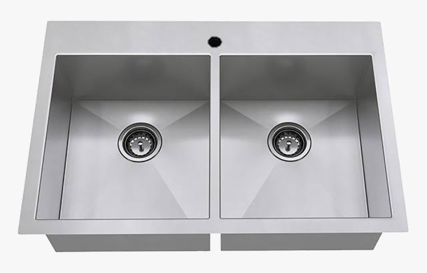Edgewater Zero Radius Dual Mount Double Bowl W/ Grid - Kitchen Sink Transparent Background, HD Png Download, Free Download