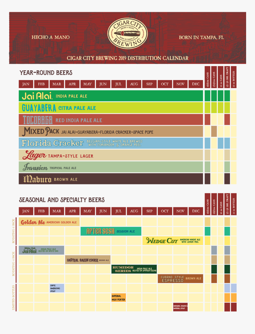 2019 Beer Release Calendar Roundup - Graphic Design, HD Png Download, Free Download