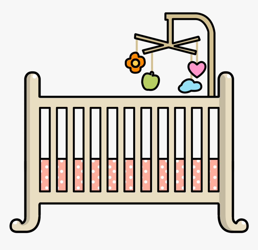 Clip Art Cot Clip Art - Clipart Baby Crib Png, Transparent Png, Free Download