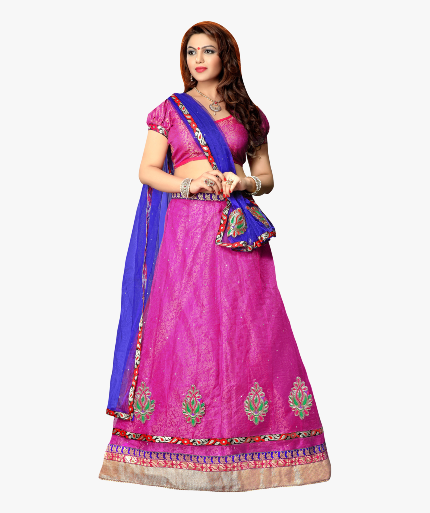 Women Chanderi Lehenga Choli - Lehenga Png, Transparent Png, Free Download