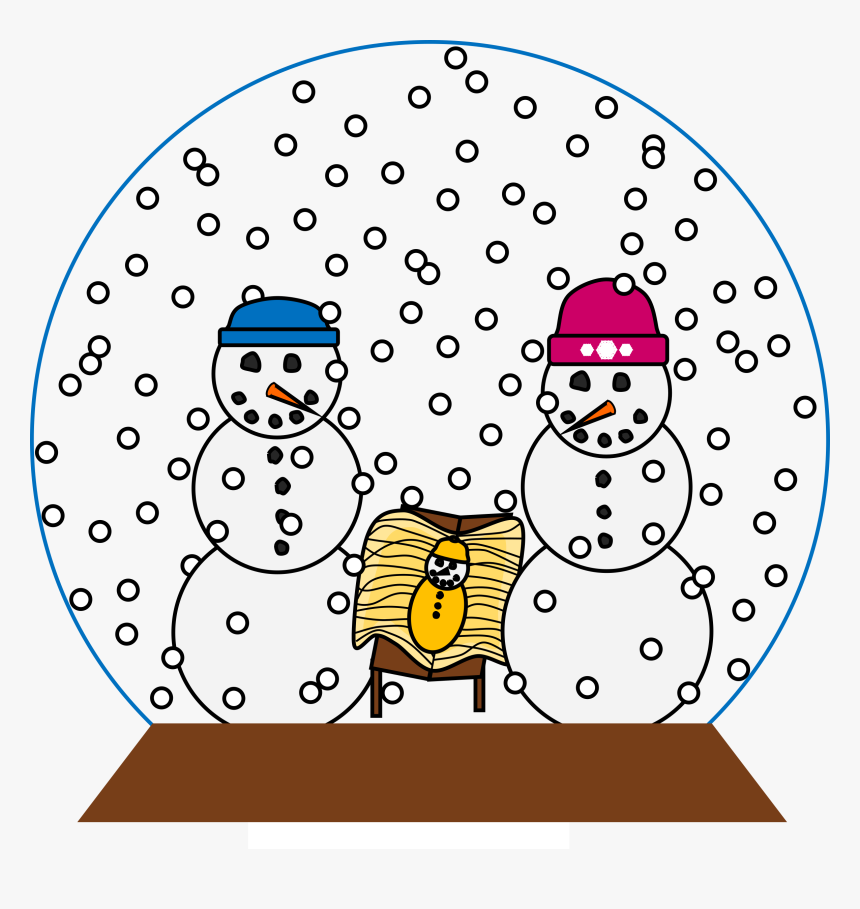 Christmas Snow Globe Clipart Png - Snow Globe Cartoon Transparent, Png Download, Free Download