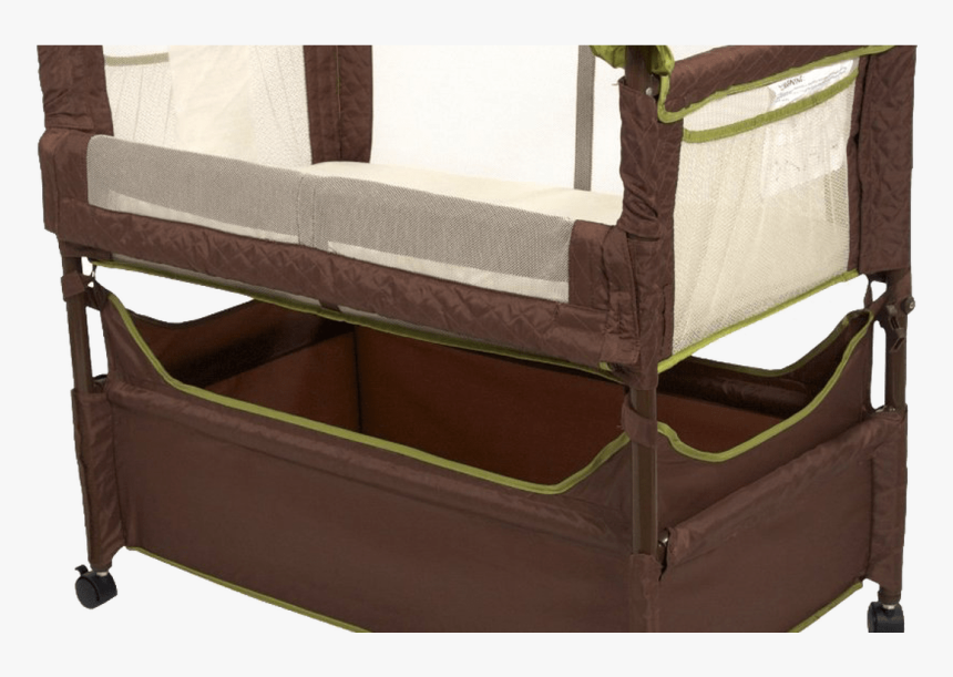 baby crib attached to bed