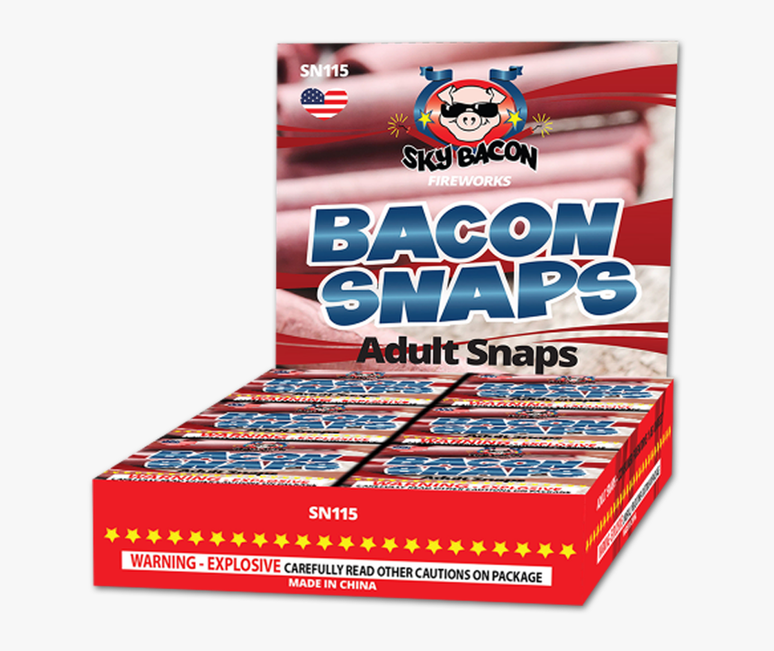 Adult Snaps, Snappers, Bacon Snaps - Bacon Snaps Fireworks, HD Png Download, Free Download