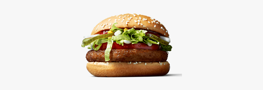 The Mcvegan In A Promotional Image From The Mcdonald"s - Mcdonalds Veggie Burger, HD Png Download, Free Download