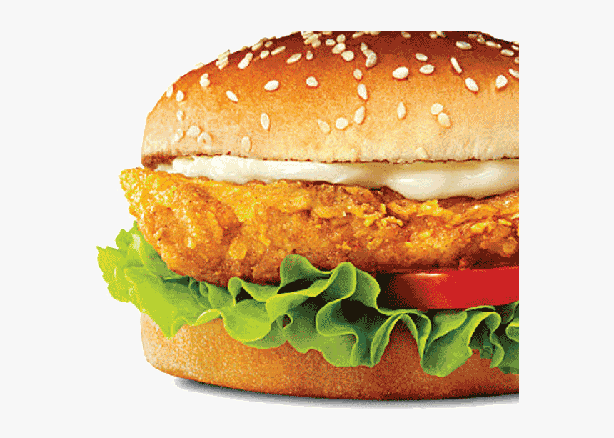 Burger - Fried Chicken Burger Png, Transparent Png, Free Download