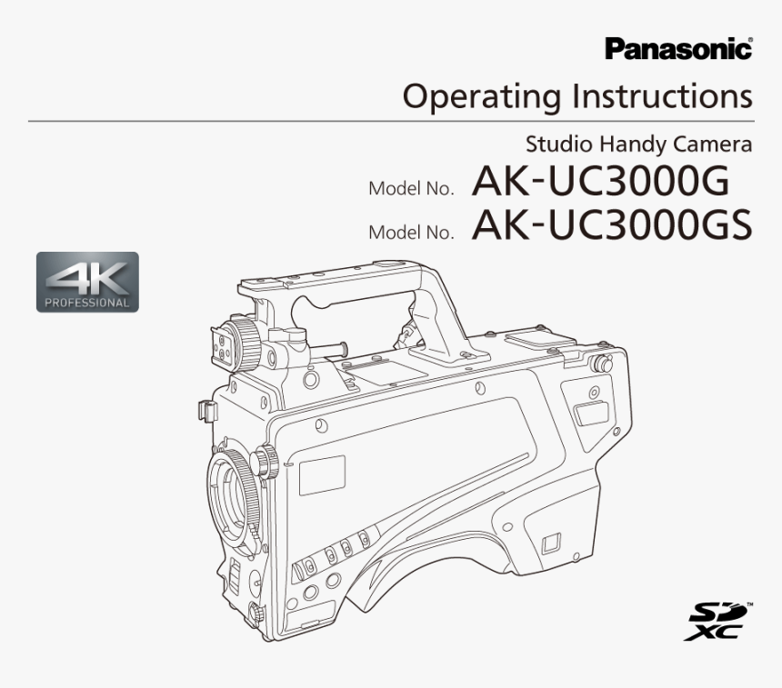 Operating Instructions Ak Uc3000g/ak Uc3000gs - Line Art, HD Png Download, Free Download