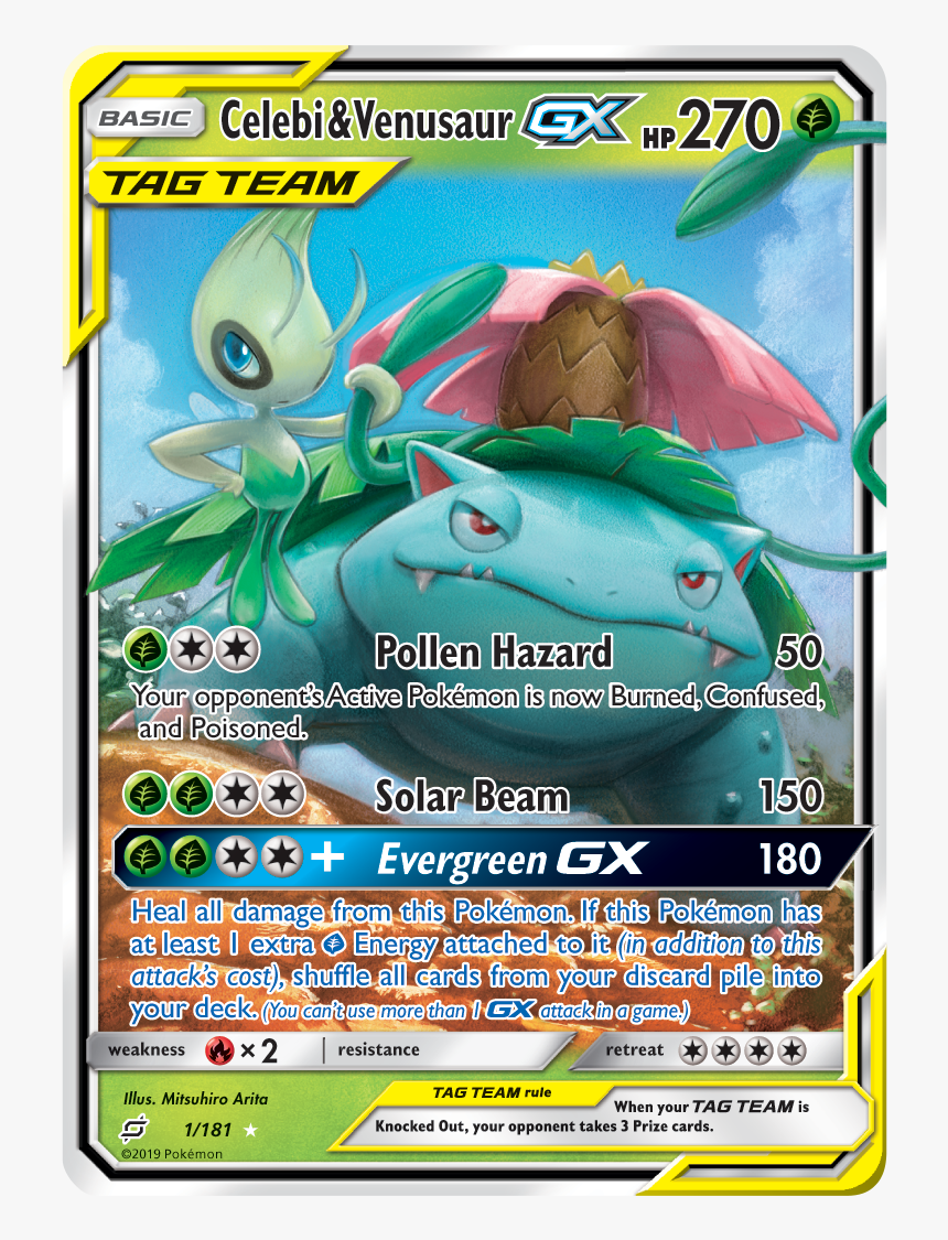 Celebi Venusaur Tag Team, HD Png Download, Free Download