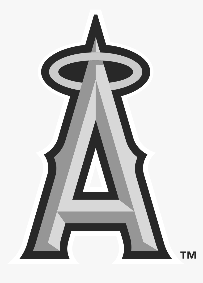 Los Angeles Angels Logo Black And White - Angels Logo Black And White, HD Png Download, Free Download