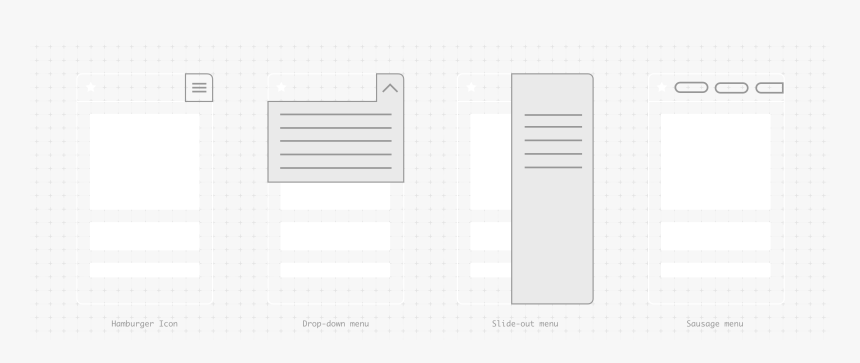 Hamburger And Sausage Menu Diagram - Monochrome, HD Png Download, Free Download