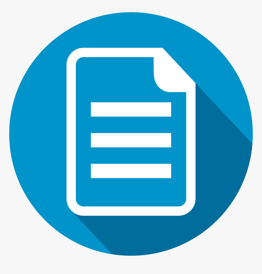 Circle Document Icon Png, Transparent Png, Free Download