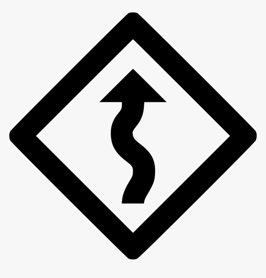 Sign Zig Zag - Road Sign Png Icon, Transparent Png, Free Download