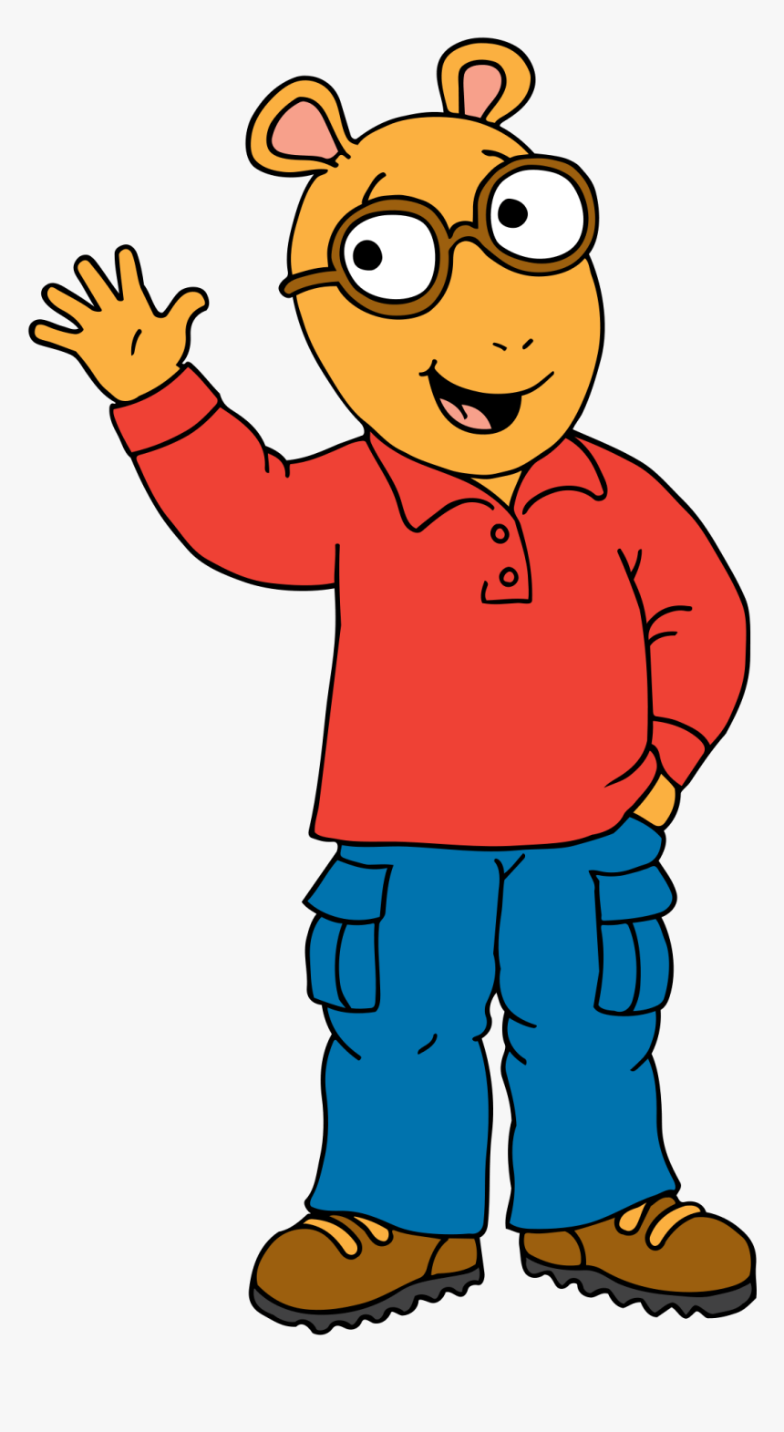 Arthur Waving - Arthur The Aardvark, HD Png Download, Free Download