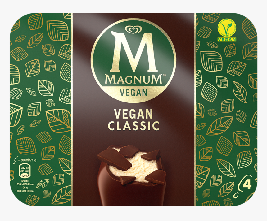 Magnum Classic Vegan 90ml 4mp - Vegan Magnum Ice Cream, HD Png Download, Free Download