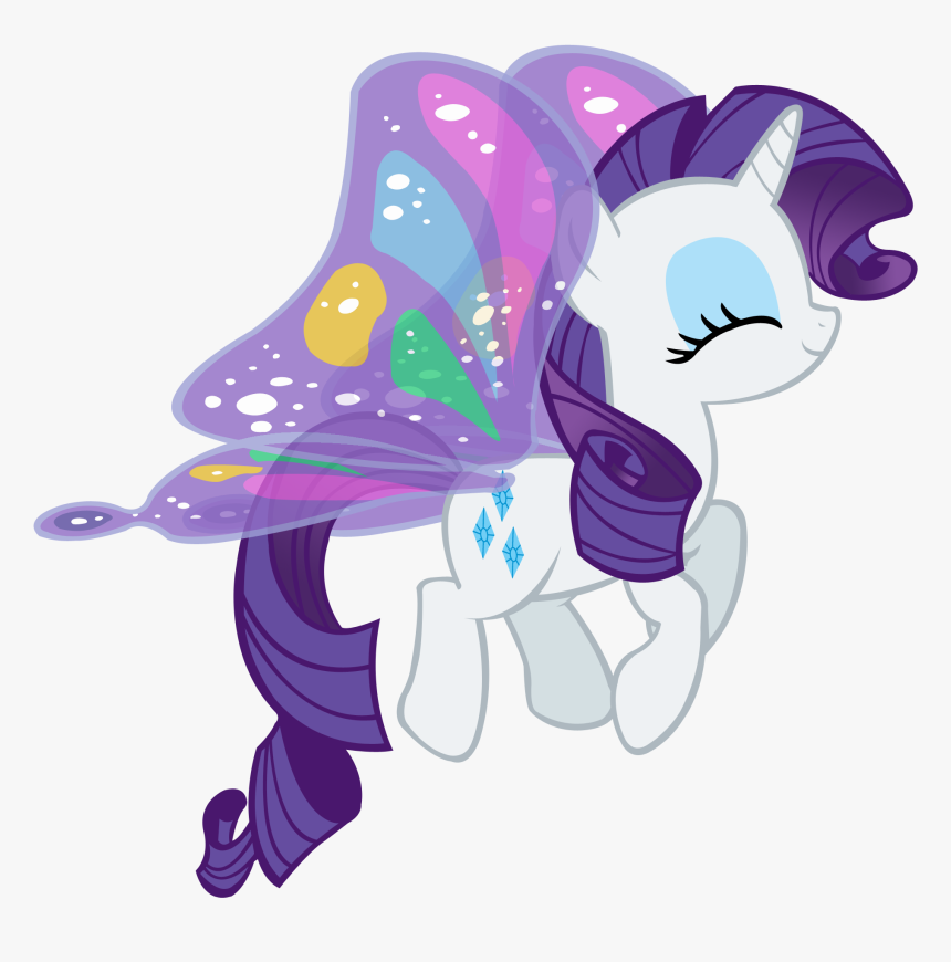 Fanmade Rarity Butterfly - Pony Friendship Is Magic Rarity, HD Png Download, Free Download