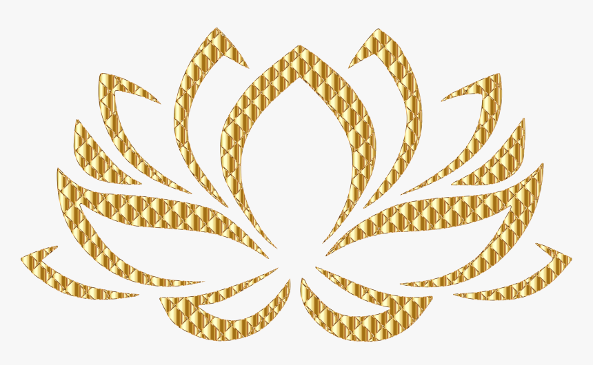 Golden Lotus Flower No Background Clip Arts, HD Png Download, Free Download