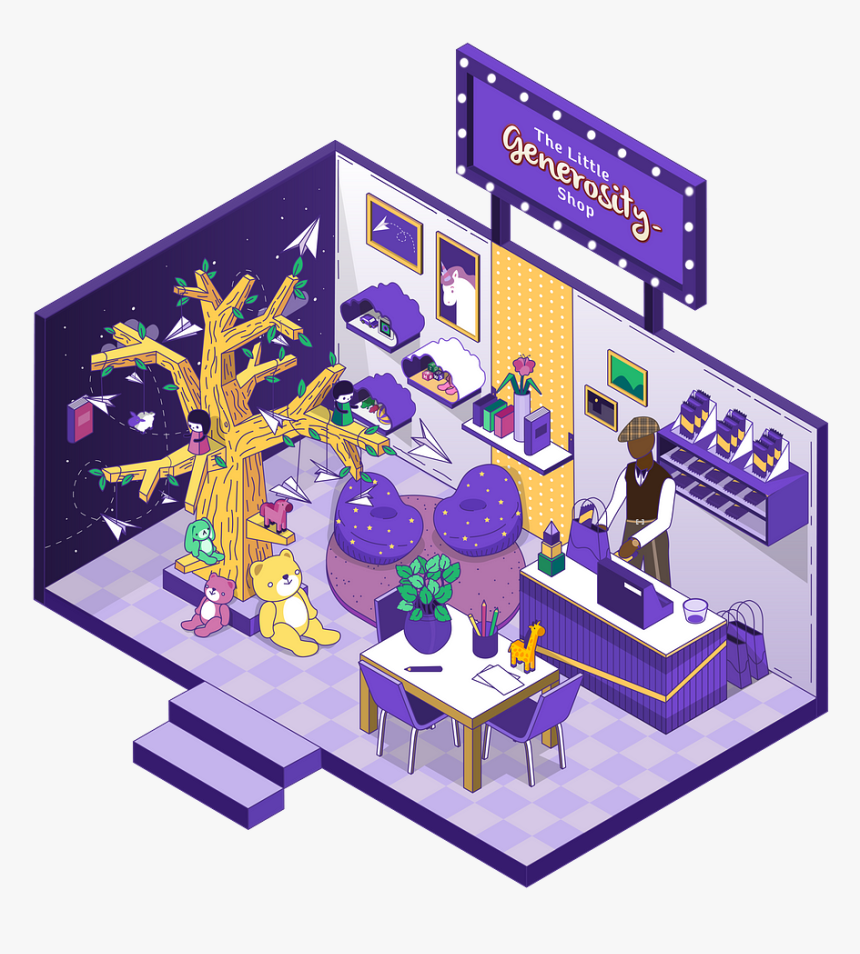 Isometric Shop - Little Generosity Shop Cadbury, HD Png Download, Free Download