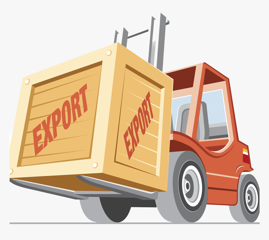 Intermodal Container Cargo Forklift Illustration - Intermodal Container, HD Png Download, Free Download