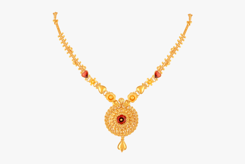 Gold Necklace - Haram Designs In Malabar Gold, HD Png Download - kindpng