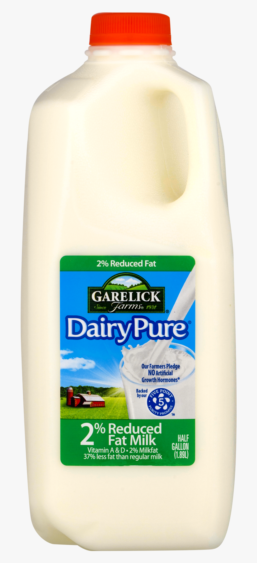 Dairy Pure, 2% Milk, Half Gallon - Milk Half Gallon Png, Transparent Png, Free Download