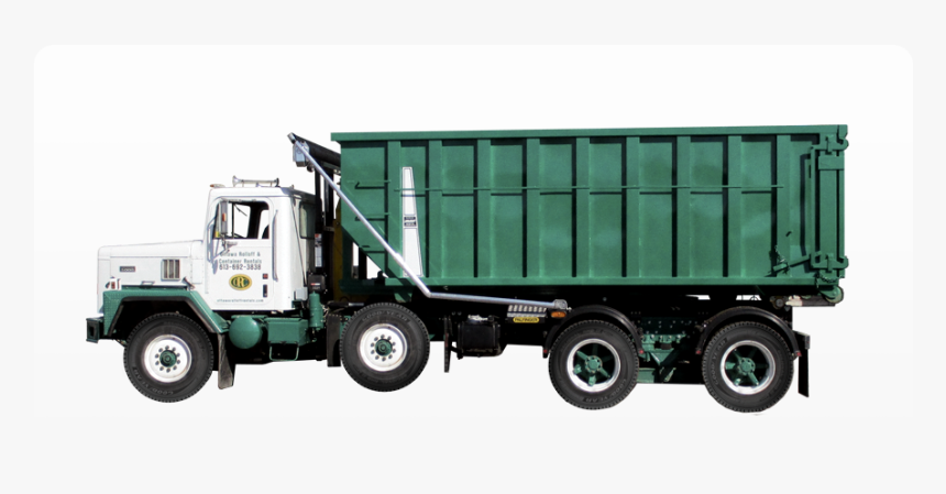 30 Yard Container Truck - Roll Off Truck Png, Transparent Png, Free Download