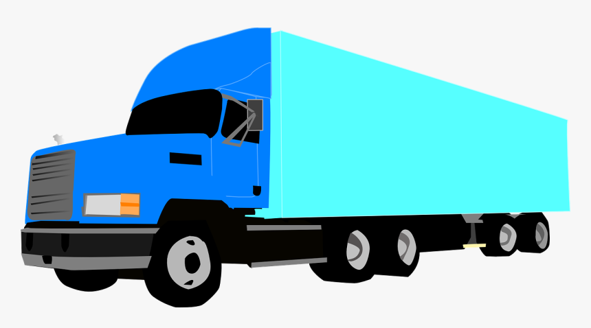 Truck, Transportation, Vehicle, Container - 18 Wheeler Clipart Png, Transparent Png, Free Download