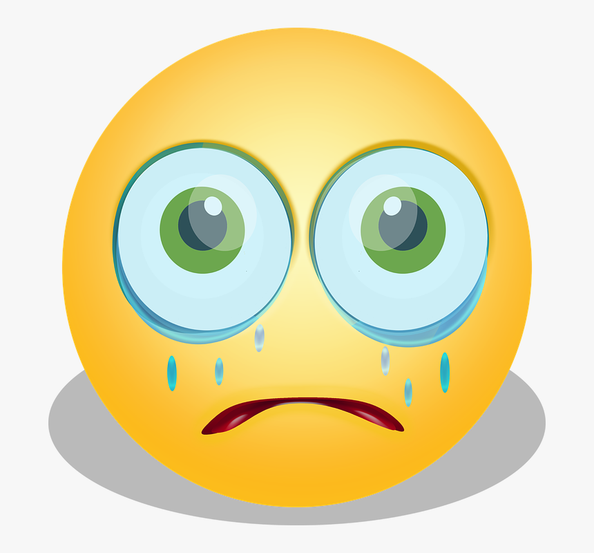 Whatsapp Kuss Smiley Meaning - Devastated Cartoon, HD Png Download, Free Download