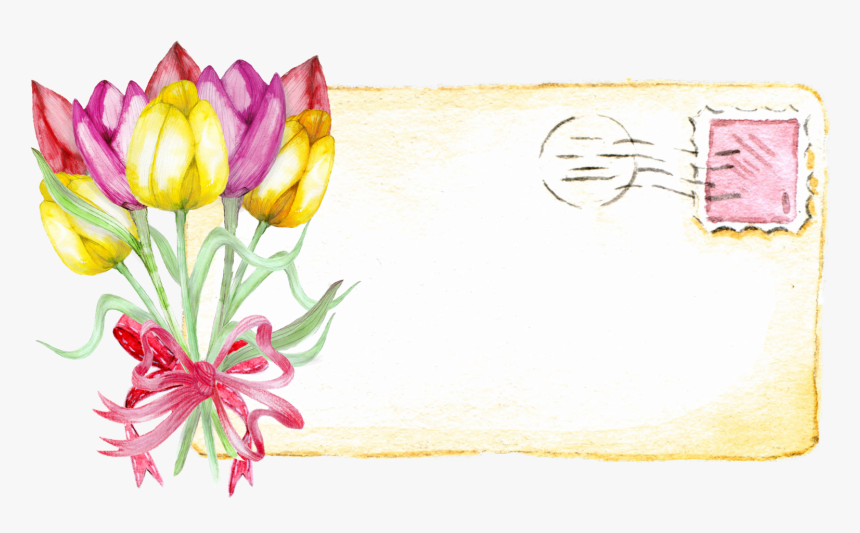 Tulip-2664547 - Flower Page Border Design, HD Png Download, Free Download